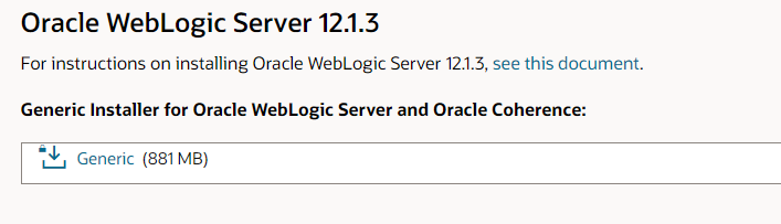 Download Oracle WebLogic Server from Oracle