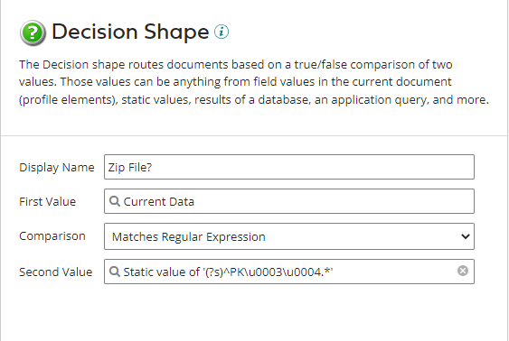 Decision Shape Set up