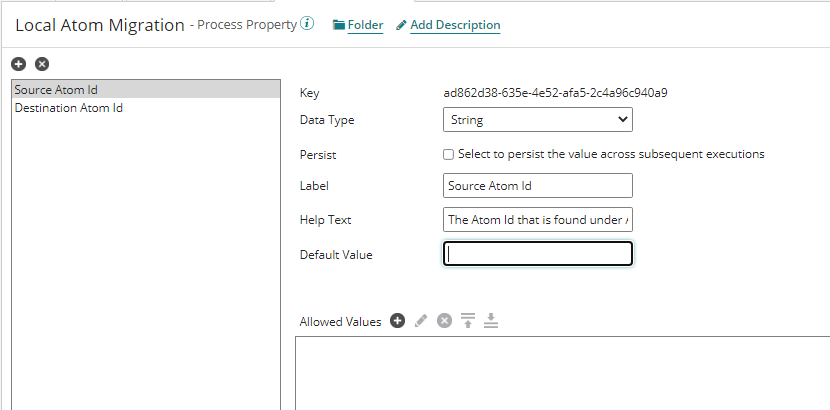 Set Process Properties