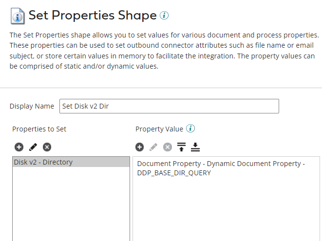 Set Property with Disk Directory