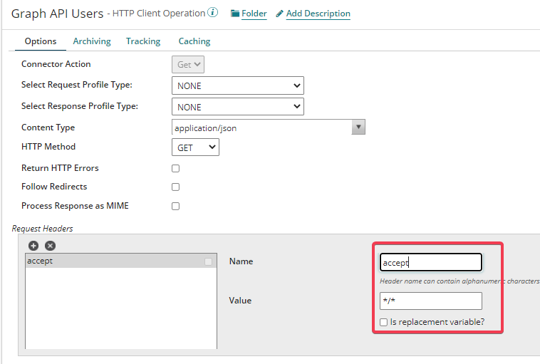 Boomi HTTP Client Operation