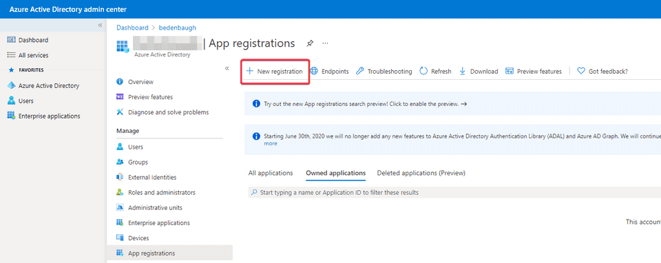 Select New Registration