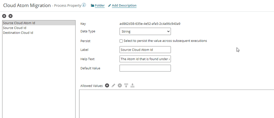 Set Process Properties